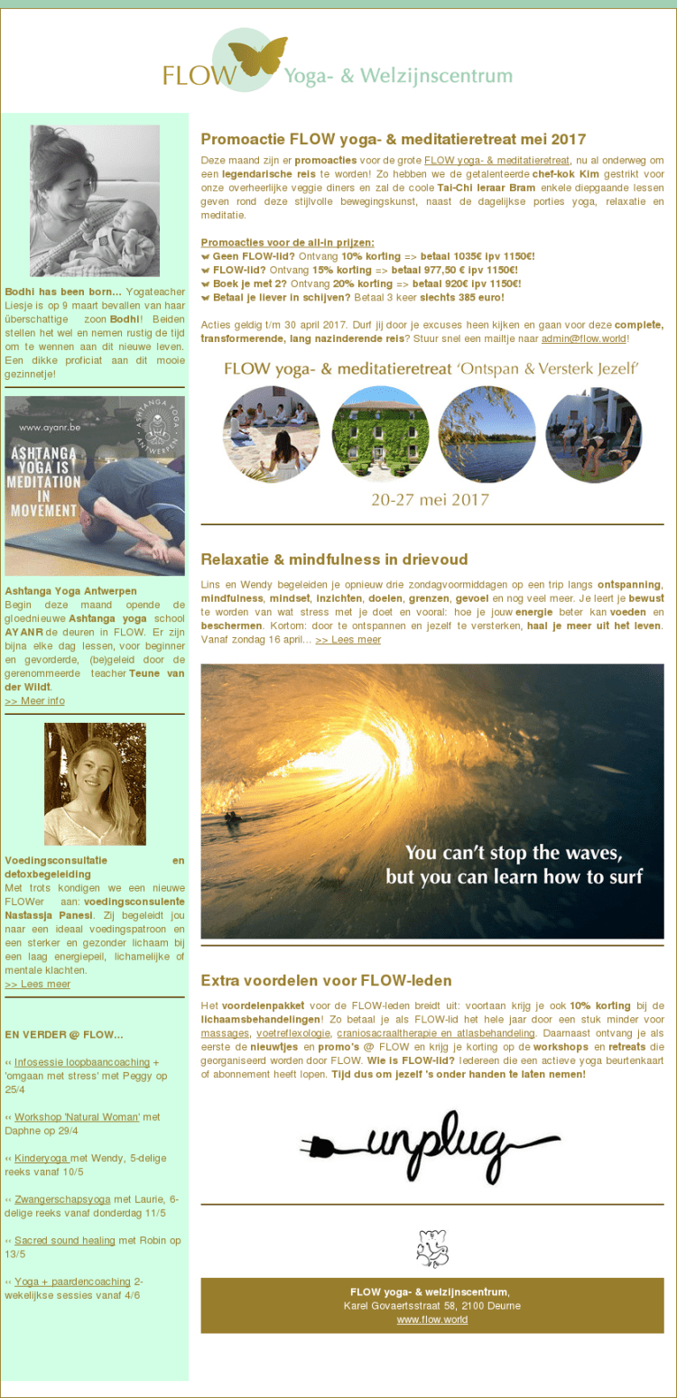 Nieuwsbrief april 2017